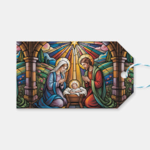 Geburtskirche-Buntglas-Kunst – Heiligabend der Hei Geschenkanhänger