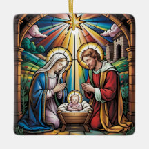 Geburtskirche-Buntglas-Kunst – Heiligabend der Hei
