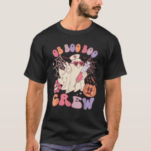 Geburtskrankenschwester Boo Crew Lustiges Hallowee T-Shirt