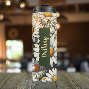 Geburtsmonat Blume April Personalisiert 16 oz Thermosbecher
