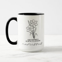 Geburtsmonat Blume Dezember Geburtstagsmonogramm