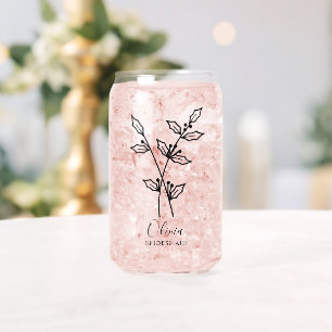 Geburtsmonat Blume Dezember Holly Berry Bridesmaid Dosenglas
