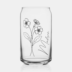 Geburtsmonat Blume Februar Primrose Bridesmaid Dosenglas