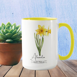 Geburtsmonat Blume März Affodische Tasse
