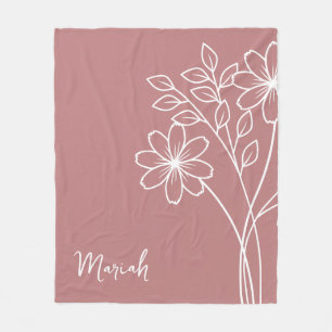 Geburtsmonat Blume, Oktober Kalligraphiename Fleecedecke