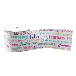 Geburtsmonat Februar Ripsband