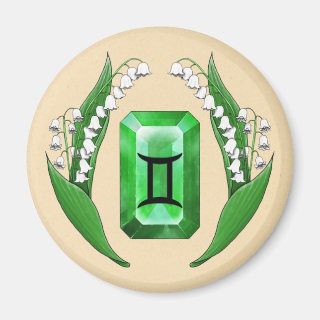 Geburtsmonat Mai Gemini Magnet (Vorne)