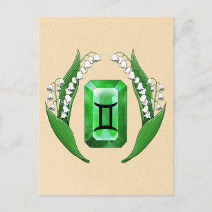 Geburtsmonat Mai Gemini Postkarte