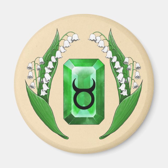 Geburtsmonat May Taurus Magnet (Vorne)