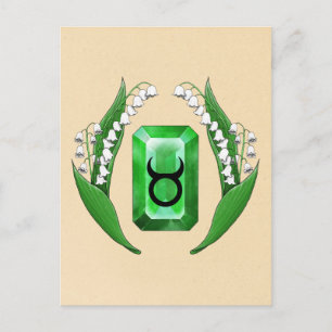 Geburtsmonat May Taurus Postkarte