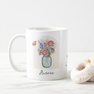 Geburtsmonats-Blumen-Tasse Juli Kaffeetasse