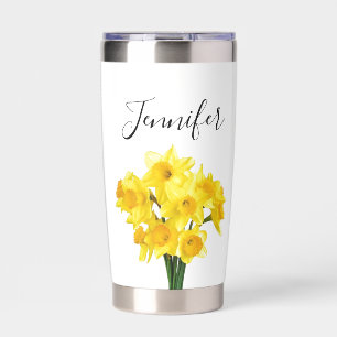 Geburtsmonatsblume März- Du bist- personalisiert  Thermobecher