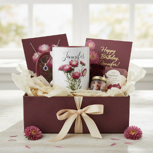 Geburtsmonatsblume-September personalisierter Bech Tasse