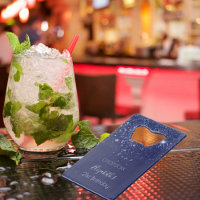 Geburtsnacht blauer Glitzer Staubname