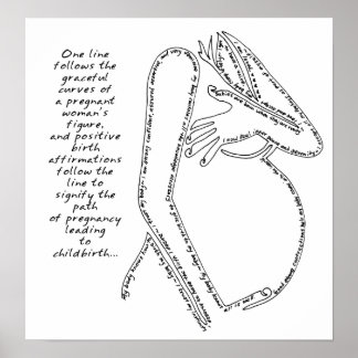 Geburtsnachweis-Poster Poster