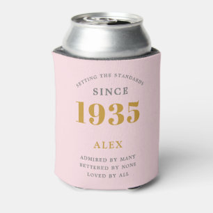 Geburtsname 1935 Rosa Gray Elegant Chic Dosenkühler