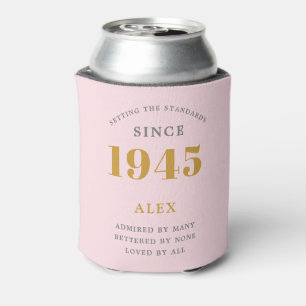 Geburtsname 1945 Rosa Gray Elegant Chic Dosenkühler
