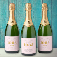 Geburtsname 1983 Rosa Gray Elegant Chic