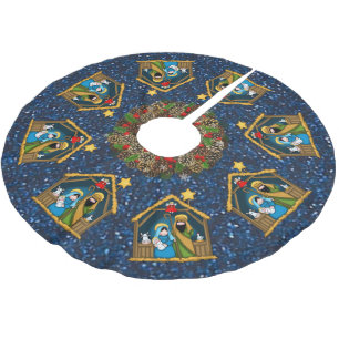 Geburtsstallenrock Polyester Weihnachtsbaumdecke