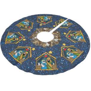 Geburtsstallenrock Polyester Weihnachtsbaumdecke
