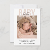 Geburtsstats Fotos Handgeschriebene Babydusche