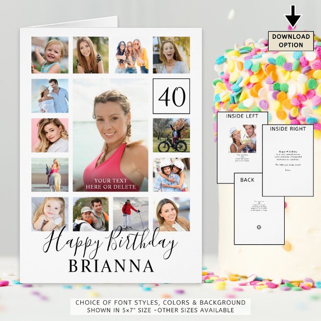 Geburtstag 15 Foto jedes Alter Custom Personalisie (Von Creator hochgeladen)