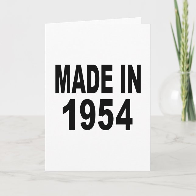 Geburtstag 1954 karte (Vorderseite)