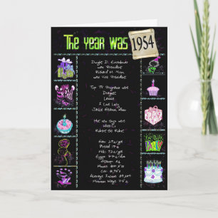 Geburtstag 1954 karte