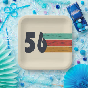 Geburtstag 1956 Jahrgang 70. Geburtstagsfeier Pappteller