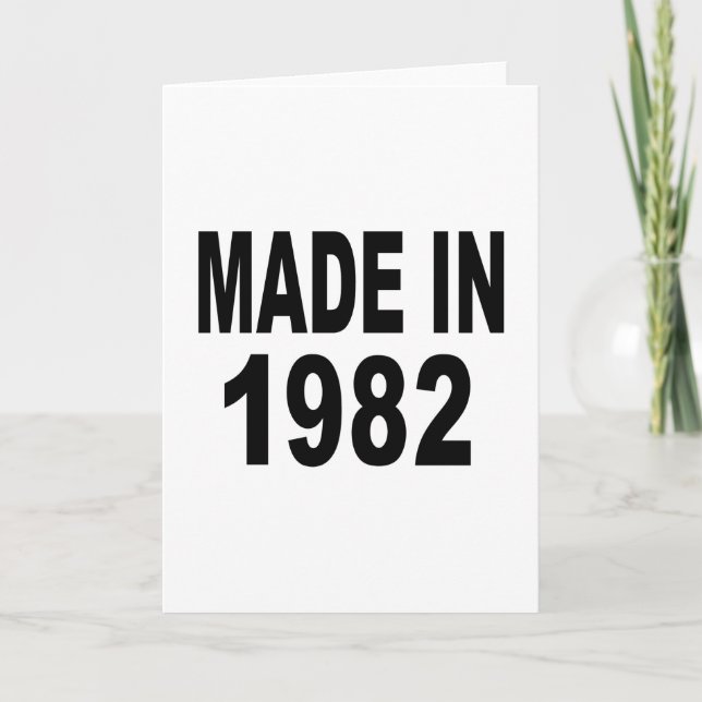 Geburtstag 1982 karte (Vorderseite)