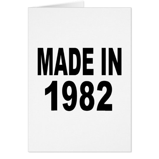 Geburtstag 1982 karte