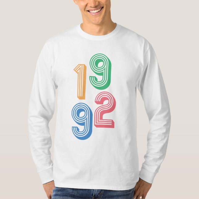 Geburtstag - 1992 - 30. Geburtstag T - Shirt (Vorderseite)