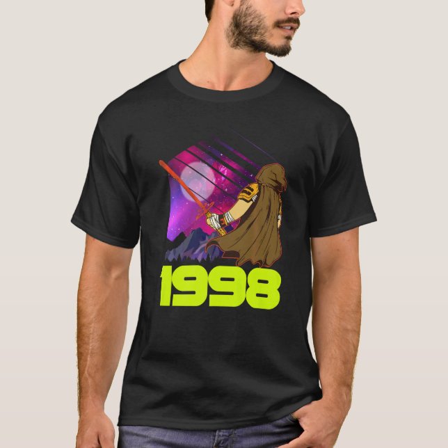 Geburtstag 1998 Galactic Warrior T-Shirt (Vorderseite)