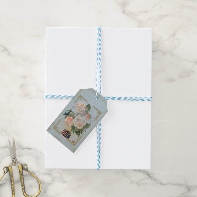 Geburtstag 2 - Geschenk Tag Geschenkanhänger (Mit Garn)