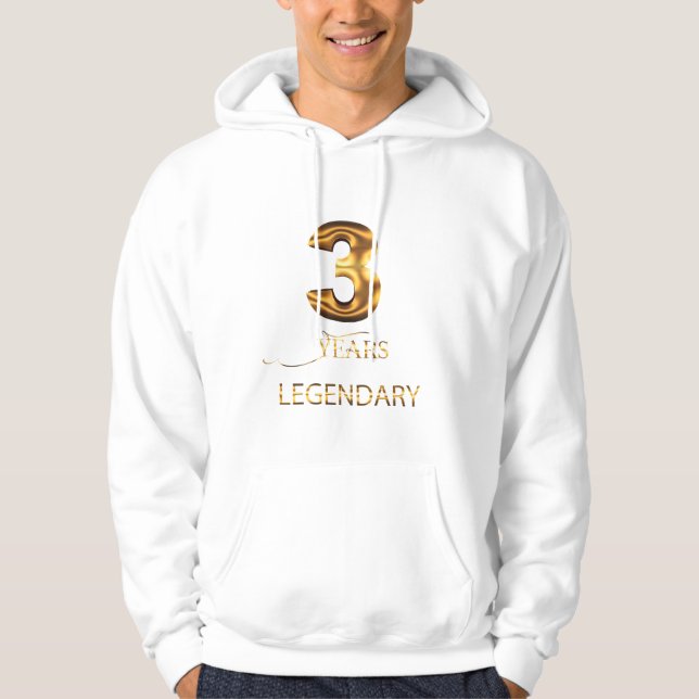 Geburtstag 3 hoodie (Vorderseite)
