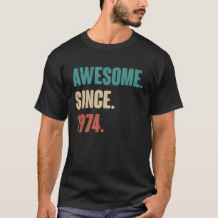 Geburtstag 49. Dekoration 49 Jahre Vintag 1974 T-Shirt