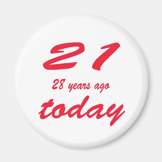 Geburtstag 49 magnet (Vorne)