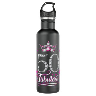 Geburtstag. 50 Frauen, Frauen Edelstahlflasche