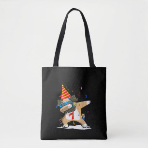 Geburtstag - 7 Jahre Dabbing Mops Hund Lover Tasche