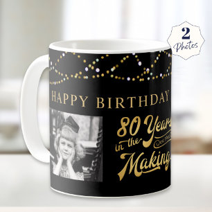 Geburtstag 80 Jahre im Making Black Gold Kaffeetasse