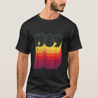 Geburtstag 80er Style Retro 1989 T-Shirt
