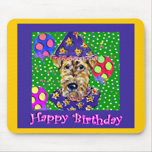 Geburtstag Airedale Mousepad