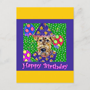 Geburtstag Airedale Postkarte