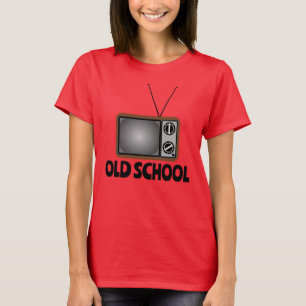 GEBURTSTAG ALTE SCHULE RETRO TV-FERNSEHER-T - SHIR T-Shirt