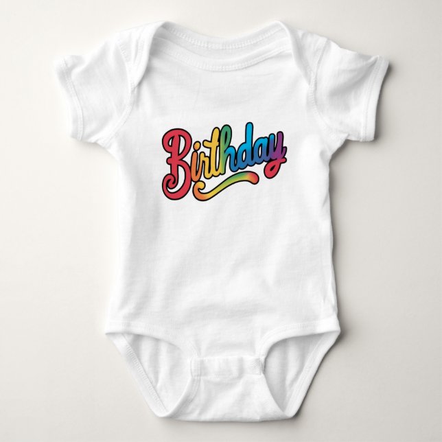 Geburtstag Baby Strampler (Vorderseite)