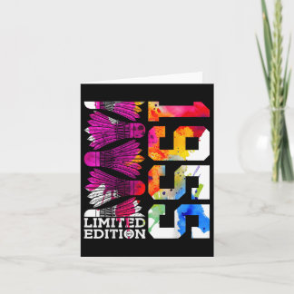 Geburtstag Badminton Limited Edition 1955 Karte