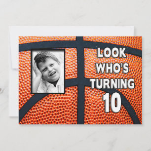 GEBURTSTAG - BASKETBALL - 10. EINLADUNG/FOTO EINLADUNG