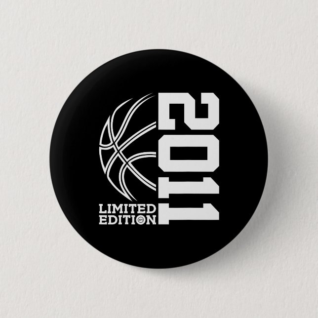 Geburtstag Basketball Limited Edition 2011 Button (Vorderseite)