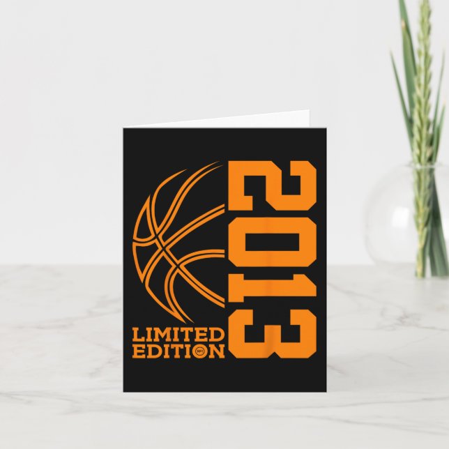GEBURTSTAG BASKETBALL LIMITED EDITION 2013 KARTE (Vorderseite)