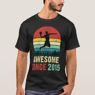 Geburtstag Basketball Phantastisch seit 2015 7 Jah T-Shirt